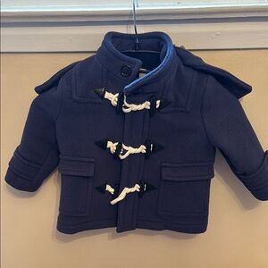 Burberry Navy Blue Kids Duffle Coat 18 months